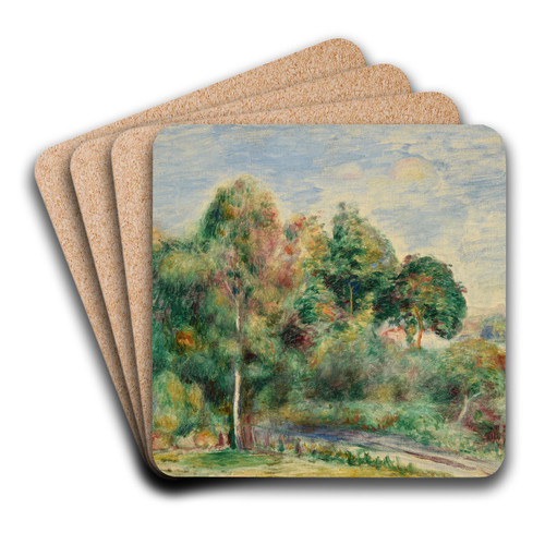 Paysage by Pierre-Auguste Renoir Art Drink Coaster set