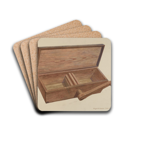Dough Mixer by Roger Deats Drink Coasters - set of 4 Dough Mixer by Roger Deats Drink Coasters - set of 4