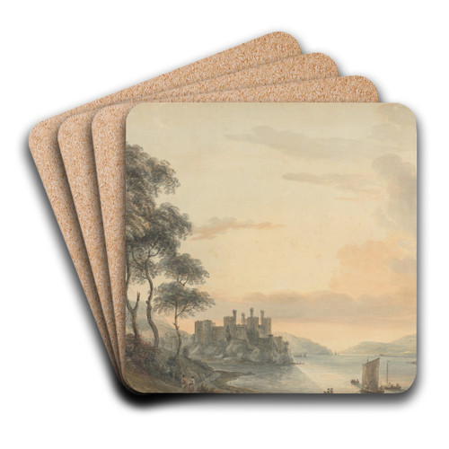 Conway Castle by Paul Sandby Art Drink Coaster set