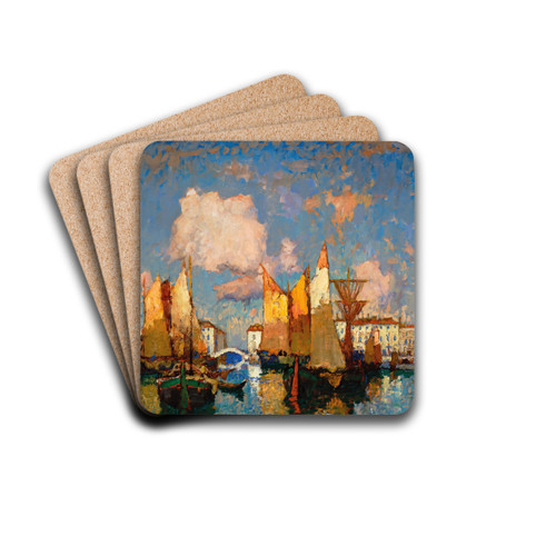 Chioggia by Konstantin Ivanovich Gorbatov Drink Coasters - set of 4