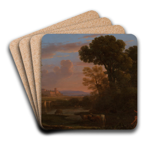 PastoralLandscape by Claude Lorrain Art Drink Coaster set