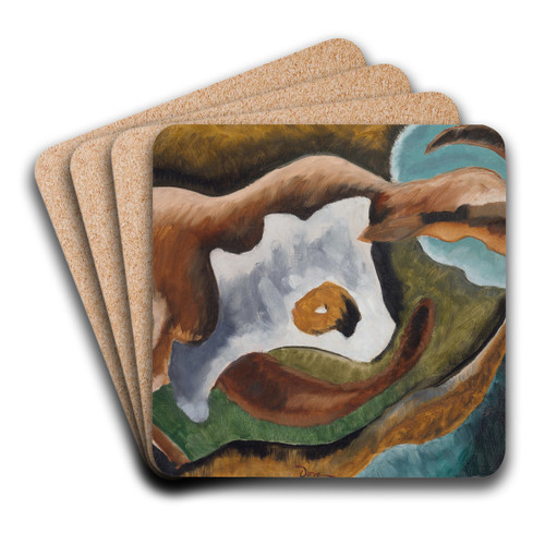 Goat by Arthur Dove Art Drink Coaster set