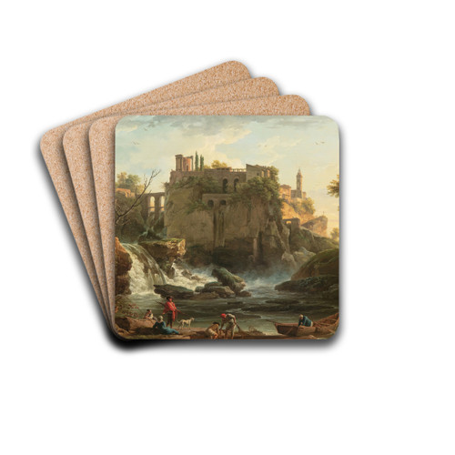 View OfTivoli by Claude-Joseph Vernet Drink Coasters - set of 4