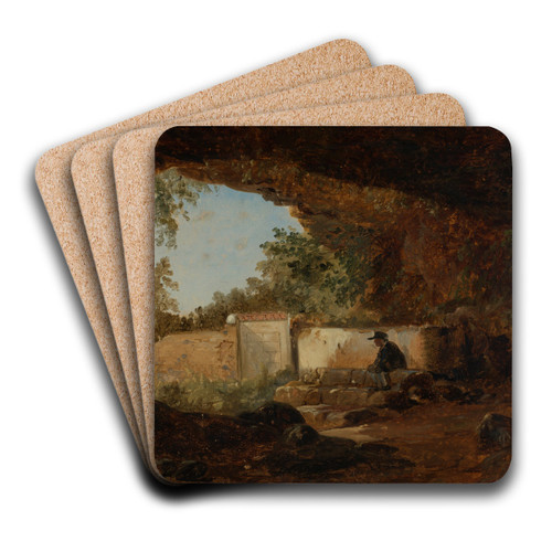 Grotte by Johann Baptist Kirner Art Drink Coaster set