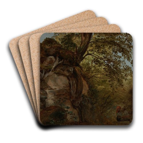 Baumstudie by Johann Baptist Kirner Art Drink Coaster set