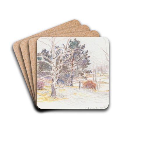 Untitled by Eero Jrnefelt Drink Coasters - set of 4