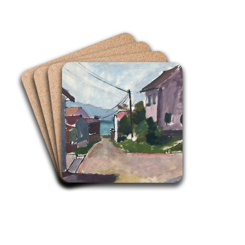 Gstadt am Chiemsee by Otto Geigenberger Drink Coasters - set of 4