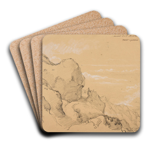 Couvent de Saint-Nicolas by Jacques-Raymond Brascassat Art Drink Coaster set