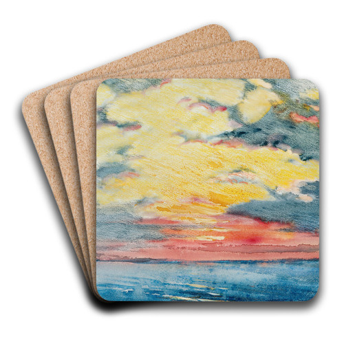 Sunset, Acapulco by Joseph Pennell Art Drink Coaster set