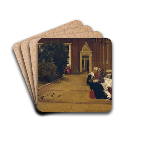 Orphan Girls in Amsterdam by Max Liebermann Drink Coasters - set of 4