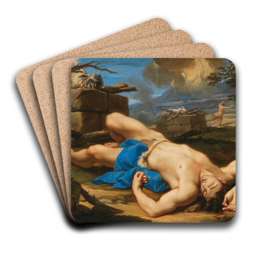 The Death of Abel by Aureliano Milani Art Drink Coaster set The Death of Abel by Aureliano Milani Art Drink Coaster set