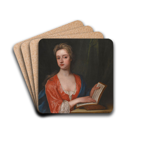 Portrait of Lady Elizabeth Bruce (D.1745) by Sir Godfrey Kneller Drink Coasters - set of 4 Portrait of Lady Elizabeth Bruce (D.1745) by Sir Godfrey Kneller Drink Coasters - set of 4