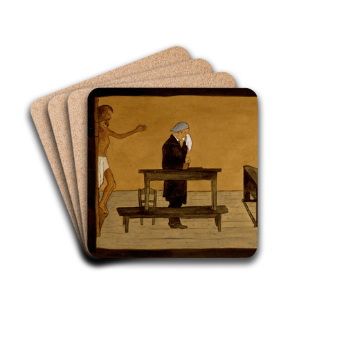For Thy Sake by Hugo Simberg Drink Coasters - set of 4