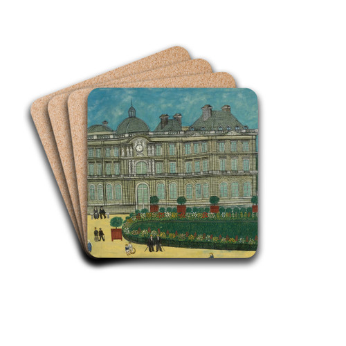 The Luxembourg by Louis Vivin Drink Coasters - set of 4