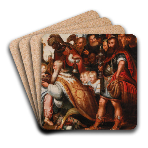 The Adoration of the Magi by Workshop of Artus Wolffort Art Drink Coaster set The Adoration of the Magi by Workshop of Artus Wolffort Art Drink Coaster set