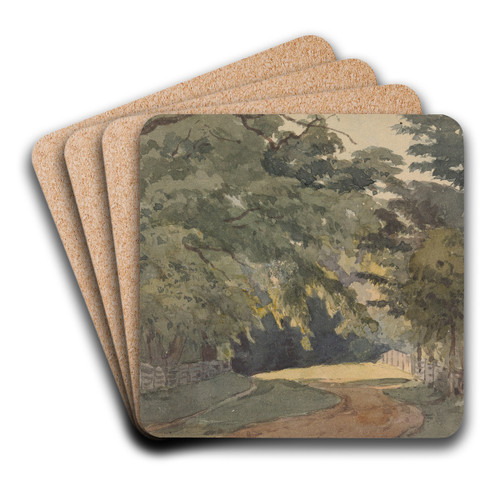 Tree-lined Lane by Thomas Sully Art Drink Coaster set