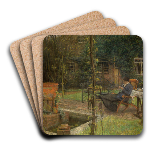 Garden at Calverley by Charles Mertens Art Drink Coaster set
