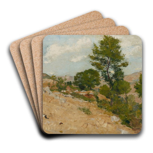 Bei Anticoli by Hans Tichy Art Drink Coaster set