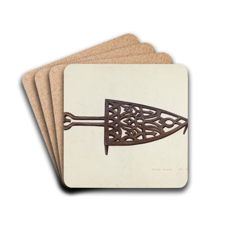Flat Iron Holder by Donald Harding Drink Coasters - set of 4
