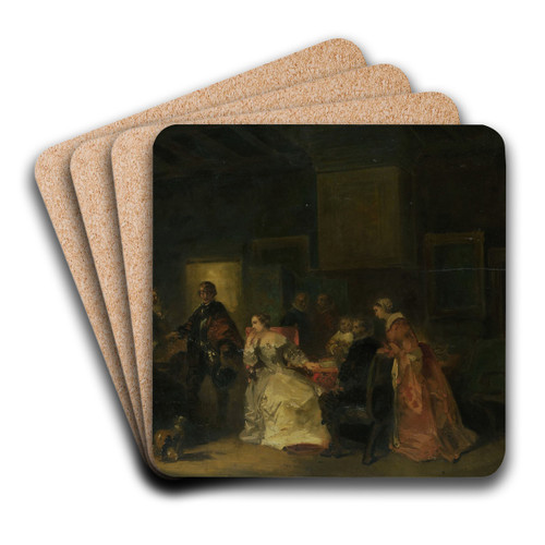 Historical Scene with William the Silent by Nicolaas Pieneman Art Drink Coaster set