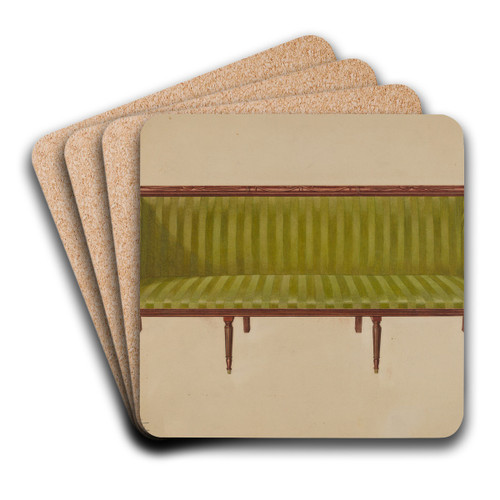 Sofa by Ferdinand Cartier Art Drink Coaster set