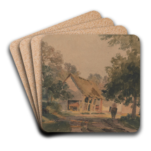 Near Matlock by Peter DeWint Art Drink Coaster set