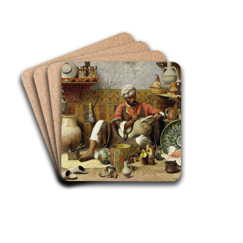 The Pottery Studio by Jean Discart Drink Coasters - set of 4