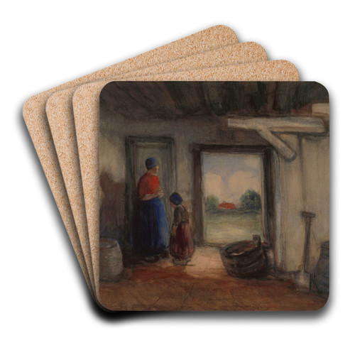 Interior by Jakob Smits Art Drink Coaster set