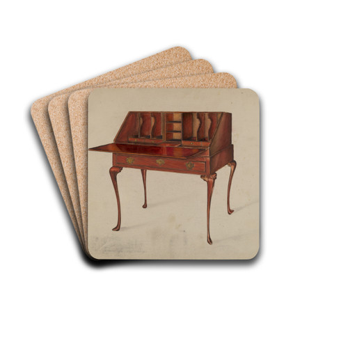 Desk by Ruth Bialostosky Drink Coasters - set of 4