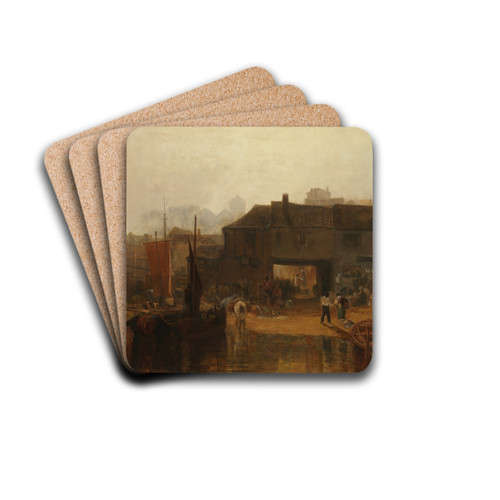 Saltash with the Water Ferry, Cornwall by Joseph Mallord William Turner Drink Coasters - set of 4