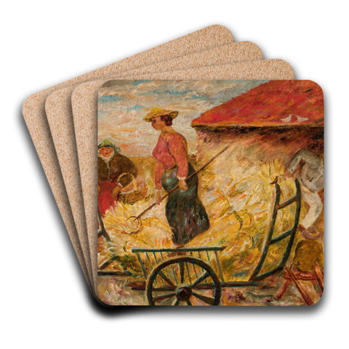 Zwoenie zboa by Tadeusz Makowski Art Drink Coaster set Zwoenie zboa by Tadeusz Makowski Art Drink Coaster set