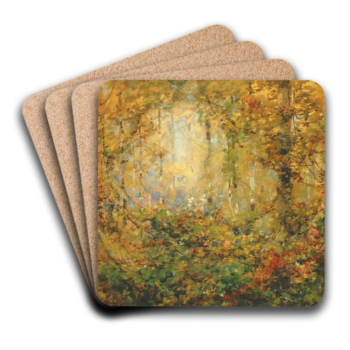 Autumn Tangle by William Henry Holmes Art Drink Coaster set