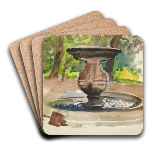 Study of afountain by Edwin Austin Abbey Art Drink Coaster set