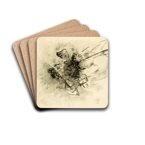 Untitled by Wassily Kandinsky Drink Coasters - set of 4
