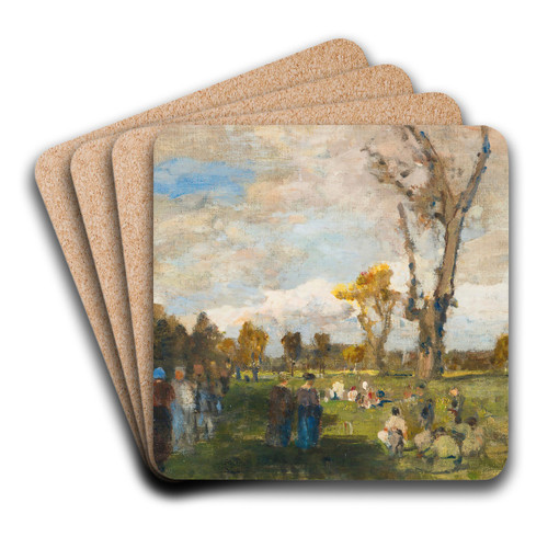 Sunday In The Prater Gardens by Tina Blau Art Drink Coaster set