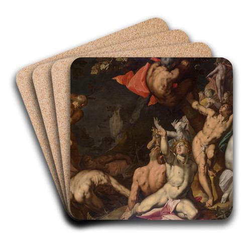 TheDeluge by Abraham Bloemaert Art Drink Coaster set