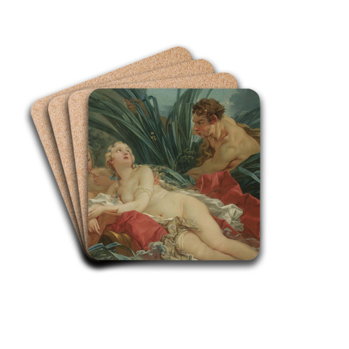 Pan And Syrinx by Franois Boucher Drink Coasters - set of 4