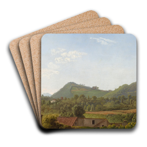 View near Naples by Simon Denis Art Drink Coaster set View near Naples by Simon Denis Art Drink Coaster set