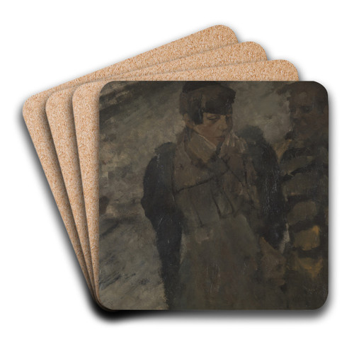 Winter by George Hendrik Breitner Art Drink Coaster set