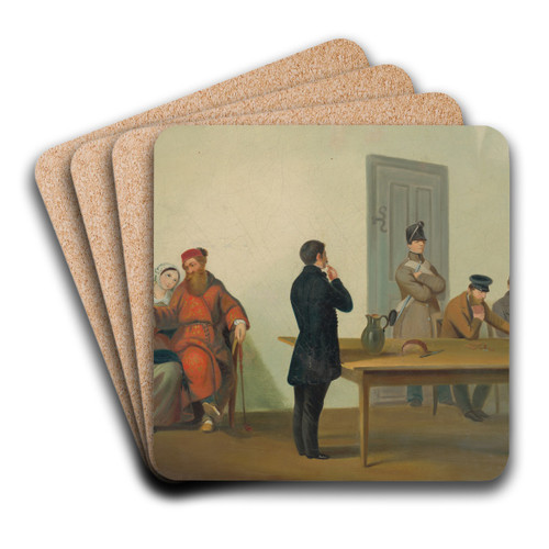 Orava Zemans in Prison by Peter Michal Boh Art Drink Coaster set Orava Zemans in Prison by Peter Michal Boh Art Drink Coaster set