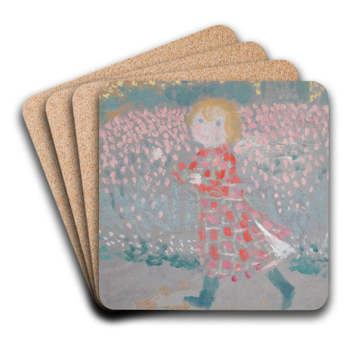 Enfant au tablier rouge by Maurice Denis Art Drink Coaster set