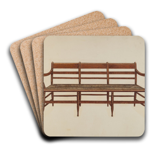 Settee by Harry Eisman Art Drink Coaster set