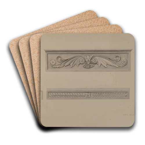 Cast Iron Window Lintel by William Kerby Art Drink Coaster set