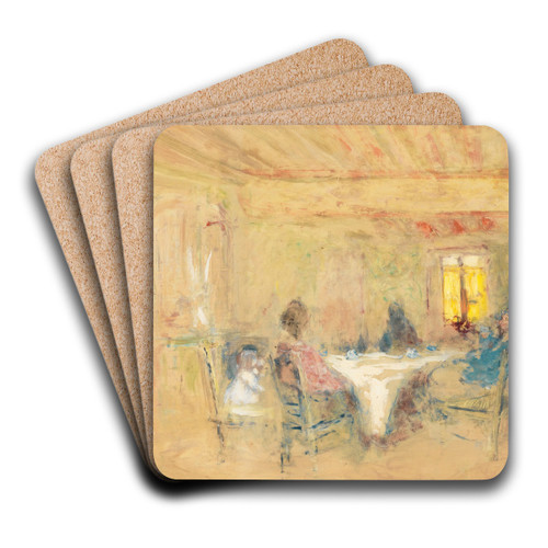 Table by douard Vuillard Art Drink Coaster set