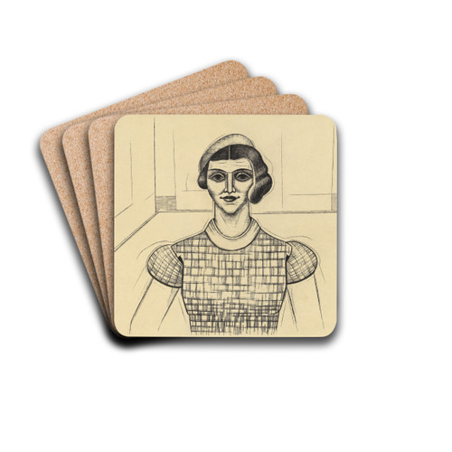 Mdchen by Karl Wiener Drink Coasters - set of 4