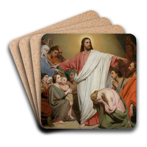 Christ Remunerator by Ary Scheffer Art Drink Coaster set