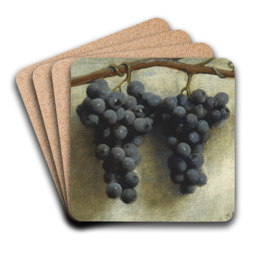 Grapes by Joseph Decker Art Drink Coaster set