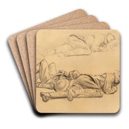 Studies for 'Gassed' II by John Singer Sargent Art Drink Coaster set
