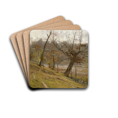The Bloom of the Grape by Theodore Clement Steele Drink Coasters - set of 4