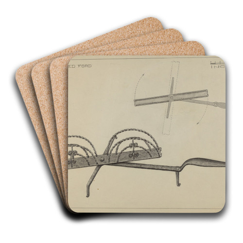 Toast Rack by Mildred Ford Art Drink Coaster set